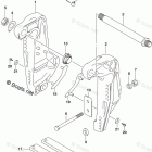 DF 300APX CLAMP BRACKET TRANSOM(L)