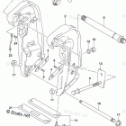 DF 300APX CLAMP BRACKET TRANSOM(X,XX)