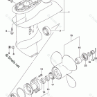 DF 15AES2 Gear Case (4 Blade) (DF15A P03)