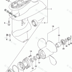 DF 20ATHS2 Gear Case (4 Blade) (DF20ATH P03)