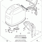 DF 150ZX Engine Cover (For YAY) (DF150Z E03)