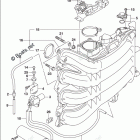 DF 175APXW2 INTAKE MANIFOLD / THROTTLE BODY