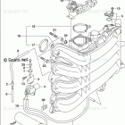 DF 200APX2 INTAKE MANIFOLD / THROTTLE BODY