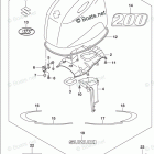 DF 200ATXZW2 Engine Cover (DF200AST YKV E03)