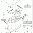 DF 225ZXX Engine Cover (For YAY) (DF225Z E03)