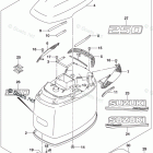 DF 250ZXX Engine Cover (For Y5S)(DF250T E03)