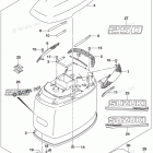 DF 250ZXX Engine Cover (For Y5S)(DF250Z E03)
