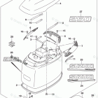 DF 250ZXX ENGINE COVER (FOR YAY) (DF250T E03)