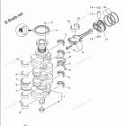F115XB Crankshaft Piston