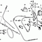 TRX350FM Handle levers@switches   @cables