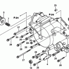 TRX350FM Front crankcase cover    (mt)