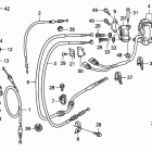 TRX450ER Handle levers@switches   @cables (''''06-)