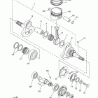 Grizzly 350 IRS 4WD YFM35FGIYG/YFM35FGIYB/YFM35FGIYL Коленчатый вал и Поршень
