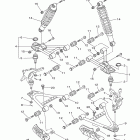 Grizzly 350 4WD YFM35FGYGR/YFM35FGYL/YFM35FGYB Передняя подвеска колес
