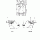 Grizzly 550 FI EPS 4WD Hunter  YFM5FGPHY Наклейки