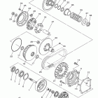 Grizzly 500 FI EPS 4WD Special ed. YFM5FGPSEY Сцепление