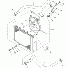 Grizzly 550 FI 4WD  YFM5FGYGR/YFM5FGYL/YFM5FGYB Радиатор и Патрубки
