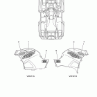 Grizzly 700 FI 4wd Hunter YFM7FGHY Наклейки
