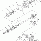 Grizzly 700 4WD EPS YFM7FGPX Промежуточный ведущий вал