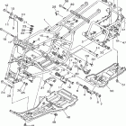 Grizzly 350 4WD YFM35FGIW Рама