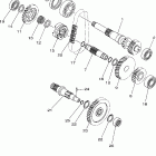 Wolverine 350 YFM35XW ТРАНСМИССИЯ