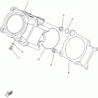 Grizzly 450 4WD YFM45FGW-C Цилиндр