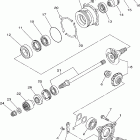 Grizzly 700 4WD EPS YFM7FGPW Промежуточный ведущий вал