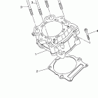 Grizzly 700 4WD EPS YFM7FGPW Цилиндр