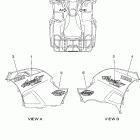 Grizzly 700 4WD EPS YFM7FGPW-D Наклейки