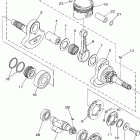 Bruin 350 4WD YFM350FAHT Коленчатый вал и Поршень