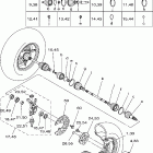 Bruin 350 4WD YFM350FAHT Переднее колесо