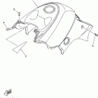 Bruin 350 4WD YFM350FAT БОКОВАЯ КРЫШКА
