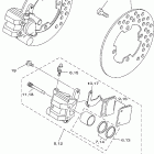 Bruin 350 4WD YFM350FAT- Передний тормозной суппорт