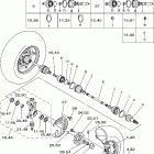 Kodiak 400 4WD YFM400FAHT Переднее колесо