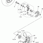 Bruin 350 Auto 2WD YFM350AS Переднее колесо