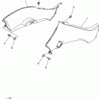 Raptor 350 БОКОВАЯ КРЫШКА