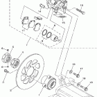 YFM660RR-C/YFM660RR-B Задний тормозной суппорт
