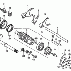 TRX300EX Gearshift drum           (trx300ex''''''''''''''''01-'''...