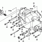 TRX350TM Front crankcase cover    (tm / fm)