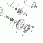 YFM350XPC/YFM350XP Муфта стартера