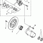 YFM350XJ_M/YFM350XJ Задний тормозной суппорт