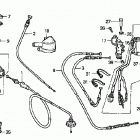 TRX250TM Handle levers @ switches  @ cables ('02-'04)
