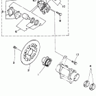 YFZ 350 Задний тормозной суппорт