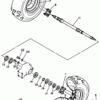 BIG BEAR 4WD YFM350FWD Rear, wheel