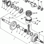 BIG BEAR 4WD YFM350FWD_ Коленвал,поршни