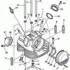 BIG BEAR 4WD YFM350FWW ГОЛОВКА ЦИЛИНДРА