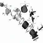DS 450 CE STD & X (3F9D,3G9D) Впускной коллектор и корпус дроссельной заслонки