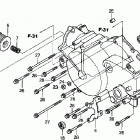 TRX350TM Front crankcase cover (trx350tm / fm)