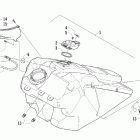 F1000 EFI SP Топливный бак