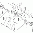 F1000 EFI LXR Задняя подвеска , задний рычаг